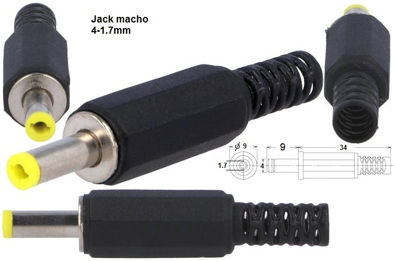 Jack alim.hembra-4-1.7mm